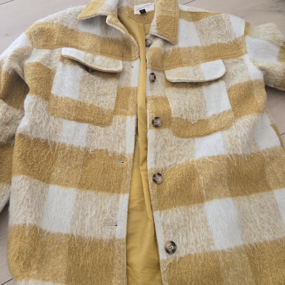 Universal Thread Brushed Oversize Plaid Shirt Jac… - image 1